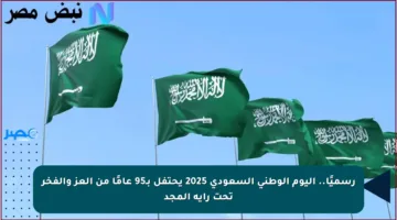 رسميًا.. اليوم الوطني السعودي 2025 يحتفل بـ95 عامًا من العز والفخر تحت راية المجد